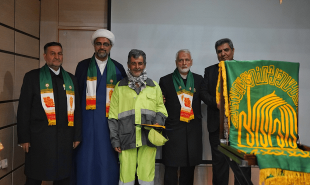 دلجویی بیرق سبز رضوی از پاکبانان همدانی